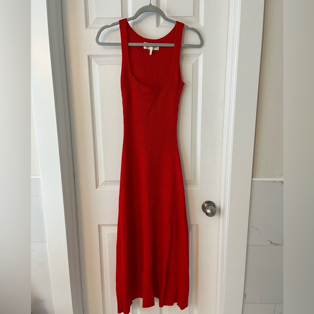 Mara Hoffman Red Midi Dress